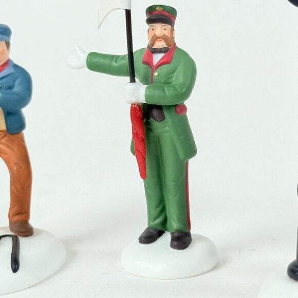 Department 56 Train Station Figures Vintage Collectible Railroad Workers - Picture 5 of 10